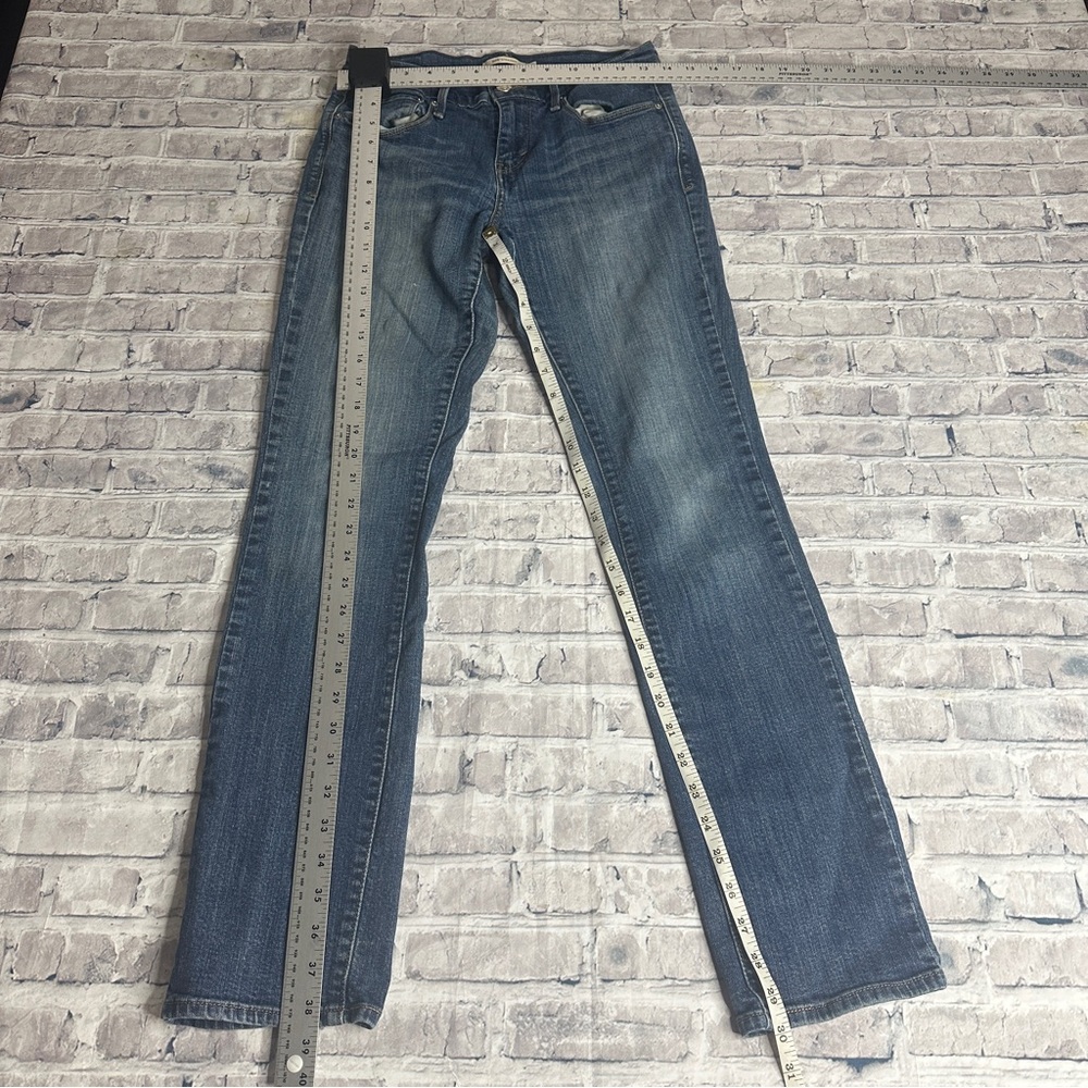EUC Levi's Women's 505 Straight Leg Blue Jeans size 2 - Picture 15 of 16